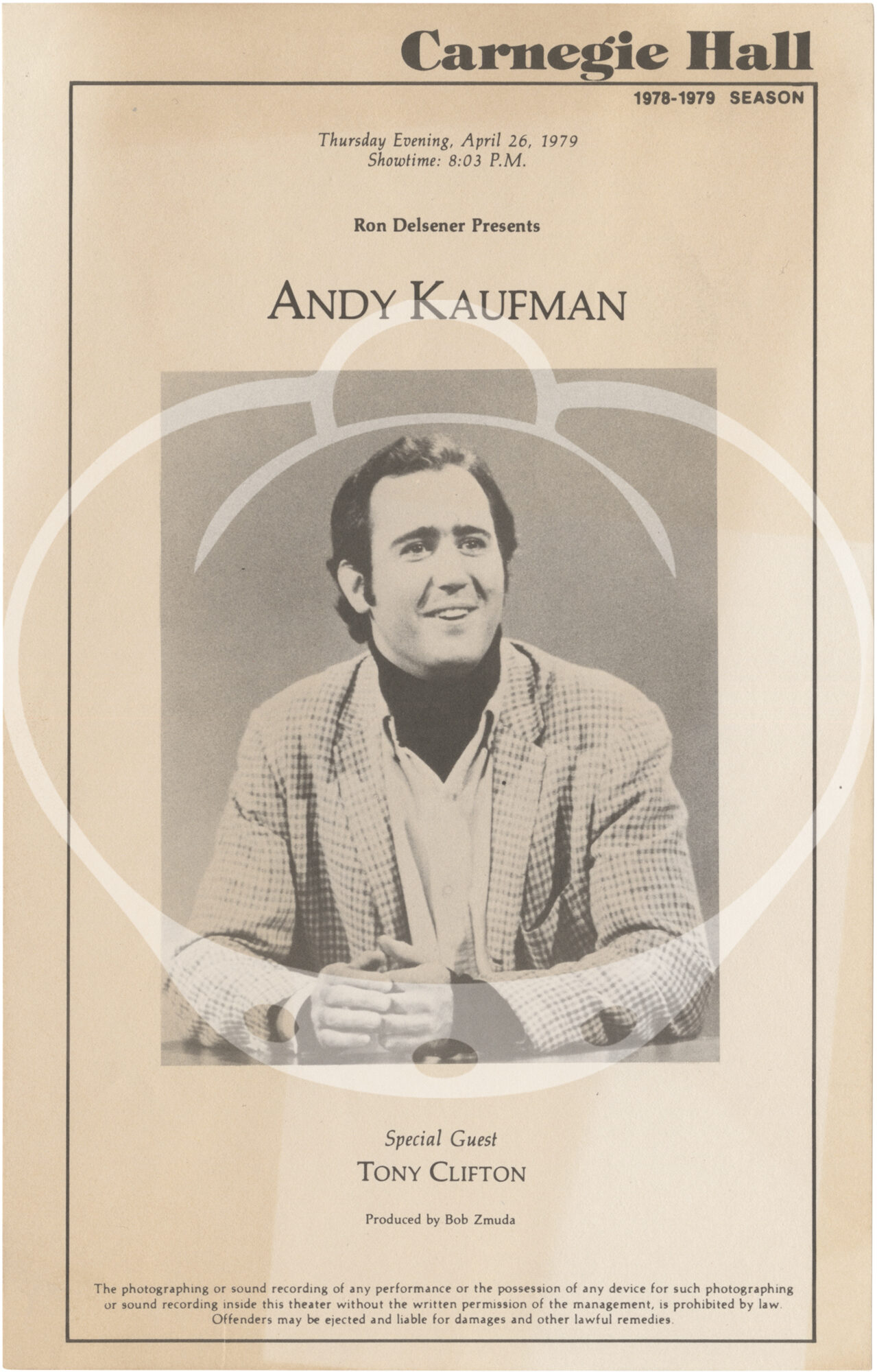 Andy's Andy Kaufman's Press Kit by His Mother Mrs. Stanley Kaufman ...